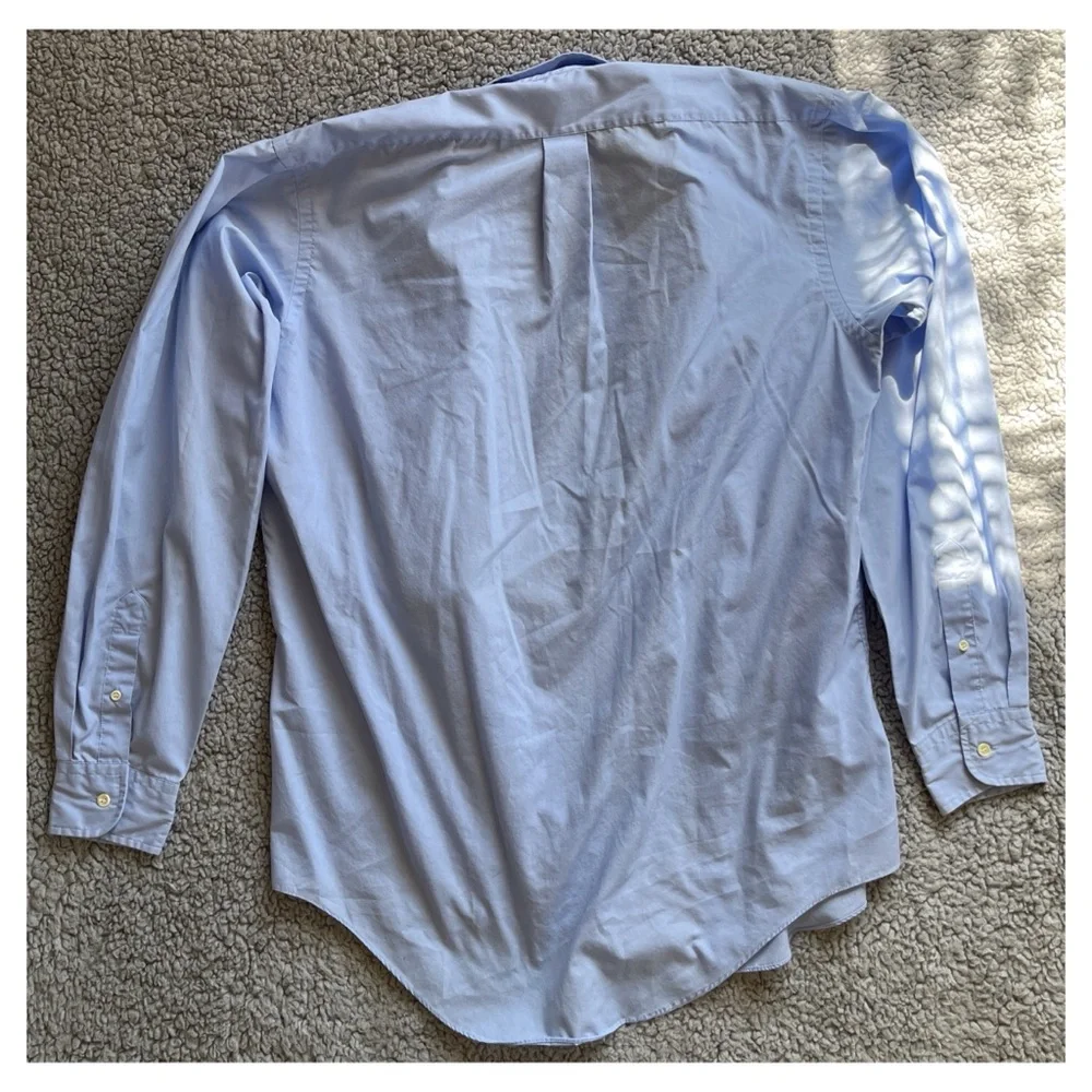 Arrow Criterion Men’s 16.5 Light Blue Long Sleeve Button Down Dress Shirt. - Picture 6 of 8